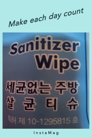 햅스 세균없는 주방 대형 2팩, HAPS sanitizer wipe — 5점을 준 리뷰어가 2022년 2월 올린 사용 사진