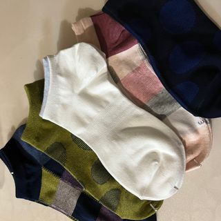 [사이즈가 있는 양말 필로이] 여자 스니커즈 발목 양말 5족 세트【 S, M, L, 】3가지 사이즈 — 5점을 준 리뷰어가 2022년 7월 올린 사용 사진