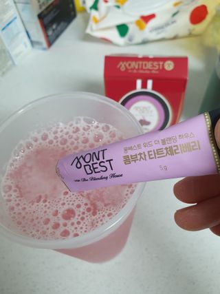몽베스트 위드더 블랜딩 하우스 콤부차 _ 타트체리베리 — 5점을 준 리뷰어가 2023년 5월 올린 사용 사진