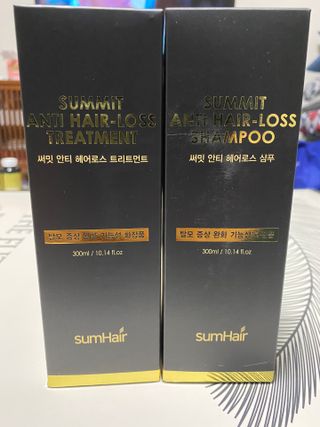 썸헤어 / SUMHAIR 썸헤어  써밋 안티 헤어로스 샴푸+트리트먼트 — 5점을 준 리뷰어가 2021년 5월 올린 사용 사진