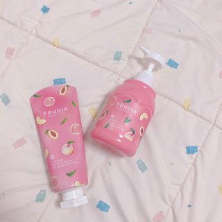 [후르디아] 복숭아 바디워시+바디에센스 세트 — 5점을 준 리뷰어가 2021년 3월 올린 사용 사진
