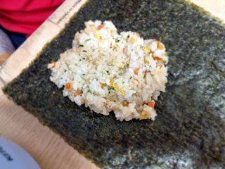 해풀잎 누구나 김밥*1ea [(혼합야채 35g *1ea,  김밥김 (5g, 5ea),  양념간장 (6g, 5ea), 참기름(5g, 2ea)] — 5점을 준 리뷰어가 2022년 7월 올린 사용 사진