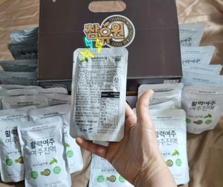 참유원 특허제조 활력 여주진액 여주즙 50포 — 5점을 준 리뷰어가 2022년 3월 올린 사용 사진