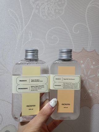 [녹산] 비건 대나무 밸런싱 수분 토너 + 비건 바이오 비타 에센스 — 5점을 준 리뷰어가 2022년 10월 올린 사용 사진