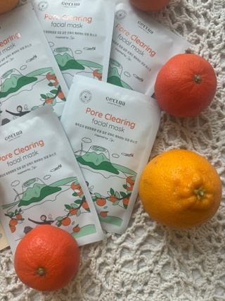 세뚜아(Cettua) [세뚜아] 포어 클리어링 마스크 Cettua Pore Clearing facial mask 5매 — 5점을 준 리뷰어가 2024년 2월 올린 사용 사진
