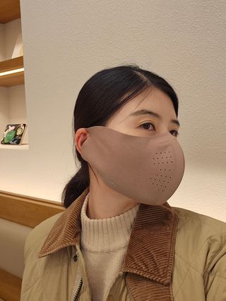 [AVAVE] 어베이브 페이스히트 스포츠 골프 방한 페이스 마스크 — 5점을 준 리뷰어가 2024년 1월 올린 사용 사진