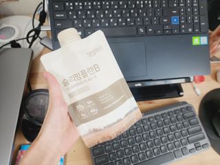 일일하우 슬리밍 플랜B 고소한 귀리맛, 진한 카카오맛 (체중조절식) — 4.5점을 준 리뷰어가 2023년 8월 올린 사용 사진