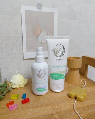mom e 맘이 내추럴 베이비 케어 크림+바디오일 — 5점을 준 리뷰어가 2021년 1월 올린 사용 사진