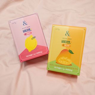 비타앤C 레몬맛, 망고맛 — 5점을 준 리뷰어가 2021년 4월 올린 사용 사진