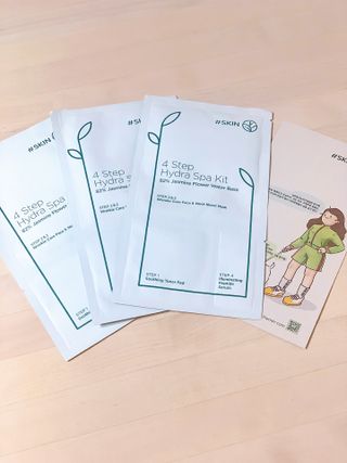 태그스킨 4스텝 주름개선 피부미백 영양 마스크팩 3개 세트(최신버전) — 5점을 준 리뷰어가 2022년 5월 올린 사용 사진