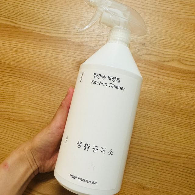 [네이버구매평] 다목적 주방용 세정제 클리너 기름때 제거 스텐 인덕션 설거지 750ML 4개 리뷰 사진