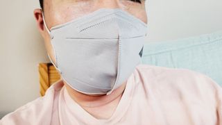 아이엘이 ILE 친환경 새부리형 방수 마스크 — 5점을 준 리뷰어가 2022년 4월 올린 사용 사진