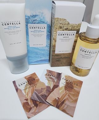 [스킨1004] 마다가스카르 센텔라 히알루-시카 워터핏 선세럼 50ml — 5점을 준 리뷰어가 2024년 5월 올린 사용 사진