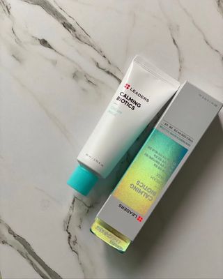 리더스코스메틱 리더스 카밍 바이오틱스 크림 마스크 — 5점을 준 리뷰어가 2021년 4월 올린 사용 사진