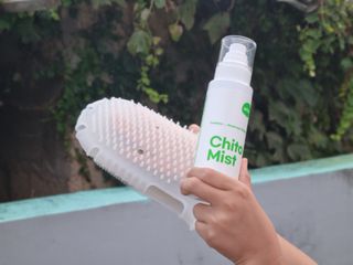 whol 키토미스트 150ml + 실리콘바디브러쉬  강아지 고양이 항균항바이러스, 강력탈취 피부 보습,무향 — 5점을 준 리뷰어가 2022년 9월 올린 사용 사진