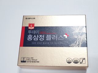 서울약사신협_투데이홍삼정플러스스틱_10g x 30포 — 5점을 준 리뷰어가 2021년 7월 올린 사용 사진