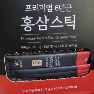 [푸름웰니스] 프리미엄 6년근 홍삼스틱 3mg x 100포 — 5점을 준 리뷰어가 2022년 4월 올린 사용 사진