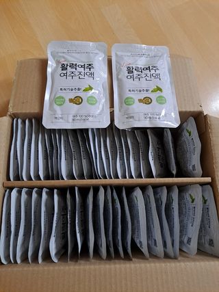 참유원 특허제조 활력 여주진액 여주즙 50포 — 5점을 준 리뷰어가 2022년 3월 올린 사용 사진
