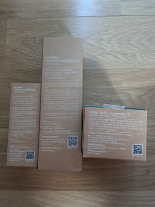 마리엔메이 센서티브 수딩 젤 크림 + 어성초 티트리 추출물 세럼 + 어성초 티트리 모공 클렌징 폼 — 5점을 준 리뷰어가 2021년 9월 올린 사용 사진