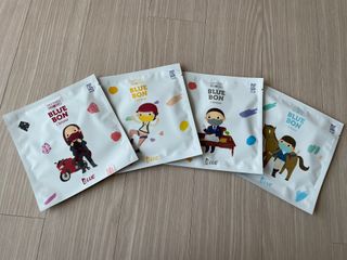 [블루 본 아이노우] 유아용 컬러마스크 40 PCS SET 2중 택 1 — 5점을 준 리뷰어가 2021년 5월 올린 사용 사진