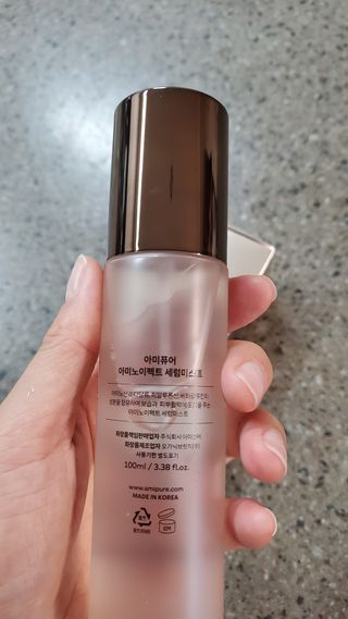 아미퓨어 아미노이펙트 세럼미스트 피부에 착 붙는 고보습 수분충전 간편 휴대 안개분사 속건조를 위한 꿀템 — 5점을 준 리뷰어가 2021년 6월 올린 사용 사진