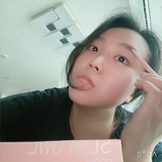 [크리스앤릴리] 슬림 아울 브로우(라떼브라운) — 4점을 준 리뷰어가 2022년 9월 올린 사용 사진