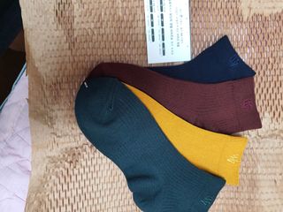 [사이즈가 있는 양말 필로이] 남/여 골지 발목 양말 4족 세트 남【S, M, L, XL】여【S, M, L】_컬러 랜덤 — 5점을 준 리뷰어가 2022년 6월 올린 사용 사진