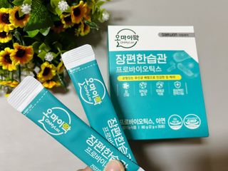 [유산균] 오마이락 장편한습관 프로바이오틱스 30P — 5점을 준 리뷰어가 2022년 11월 올린 사용 사진