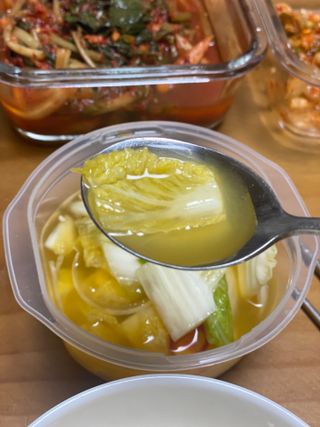 셰프애찬 단호박 백김치 1kg — 5점을 준 리뷰어가 2022년 10월 올린 사용 사진