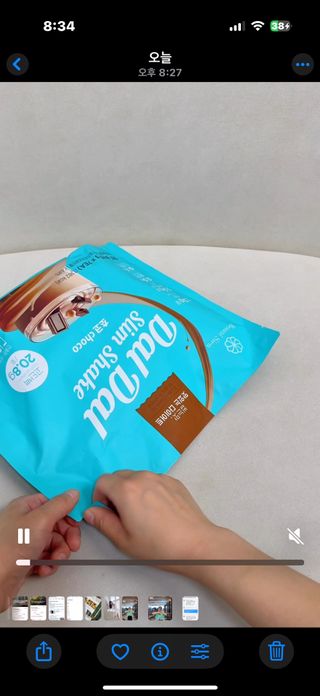 달달슬림쉐이크 프리 (릴스) 달달슬림 맛있는 단백질 쉐이크 파우치 다이어트 식사대용 프로틴 파우더 보충제 — 5점을 준 리뷰어가 2025년 8월 올린 사용 사진