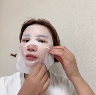 바노바기 코스메틱 바노바기 디엑스 마스크 — 5점을 준 리뷰어가 2024년 7월 올린 사용 사진