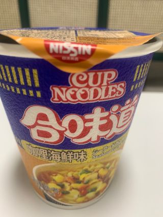 NISSIN 닛신 컵누들  4종 - 씨푸드오리지날, 씨푸드 스파이시, 씨푸드 커리, 씨푸드 XO소스 — 5점을 준 리뷰어가 2022년 5월 올린 사용 사진