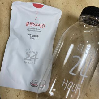 클린24시간 1BOX(5포) + 전용보틀(500ml) — 5점을 준 리뷰어가 2022년 7월 올린 사용 사진