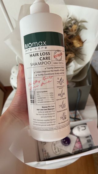 [바이오맥스] 프로코어 탈모완화샴푸 1000ml — 4.5점을 준 리뷰어가 2022년 8월 올린 사용 사진