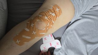 파워풀엑스 메디핑 라이트팩 다이아몬드 타입_8개입(베이지) — 4.5점을 준 리뷰어가 2025년 1월 올린 사용 사진