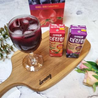 [롯데칠성] 야채듬뿍 더'진한 [롯데칠성] 야채는 이제 COLORFULL! 야채듬뿍  더 진한 레드 4개 +퍼플 4개 (총 8개) — 5점을 준 리뷰어가 2023년 6월 올린 사용 사진