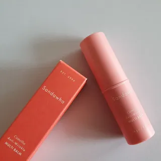 스킨큐어 산다화 카멜리아 안티 링클 멀티밤 — 5점을 준 리뷰어가 2022년 4월 올린 사용 사진