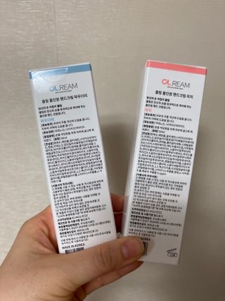 클림 9월 28일, 출시 손 세정의 번거로움을 없앤 핸드크림 — 5점을 준 리뷰어가 2021년 3월 올린 사용 사진
