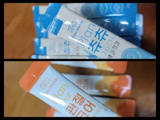 비쥬프렌즈 플랜 츄츄&건강 코어(장/관절/피모 분말) — 5점을 준 리뷰어가 2022년 9월 올린 사용 사진