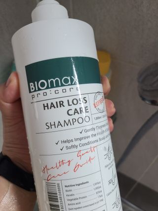 [바이오맥스] 프로코어 탈모완화샴푸 1000ml — 5점을 준 리뷰어가 2022년 8월 올린 사용 사진
