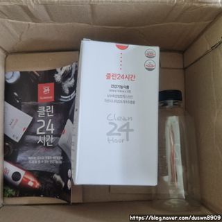 클린24시간 1BOX(5포) + 전용보틀(500ml) — 5점을 준 리뷰어가 2022년 10월 올린 사용 사진