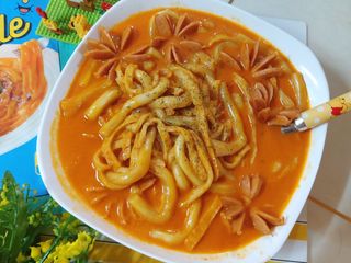 [푸딩팩토리] 로제누들떡볶이 500g / 까르보나라크림누들떡볶이 500g — 5점을 준 리뷰어가 2022년 8월 올린 사용 사진