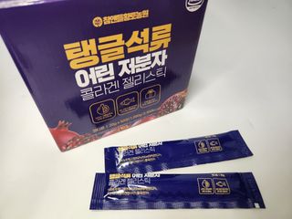 참앤들황토농원 맛있게 탱글탱글! 탱글석류 어린저분자 콜라겐 젤리스틱 1박스 ♥총 50포♥ — 5점을 준 리뷰어가 2023년 2월 올린 사용 사진