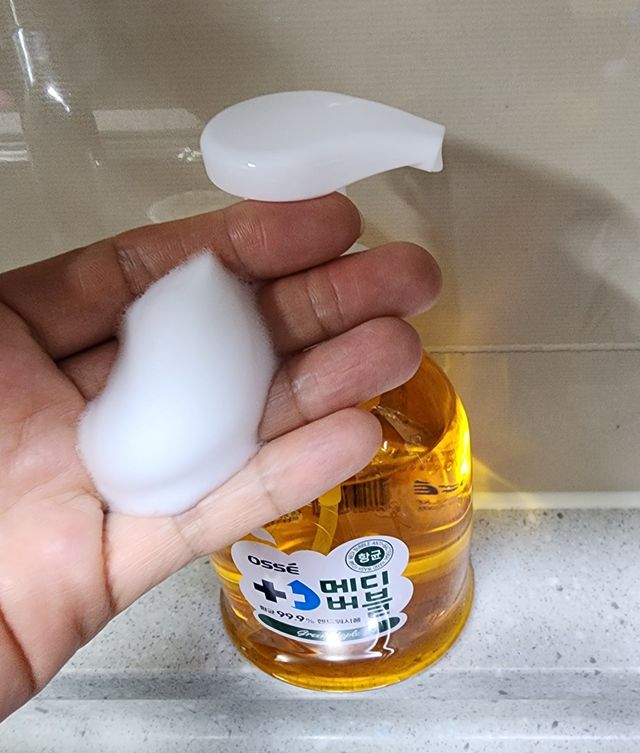 오쎄 메디버블 핸드워시폼 500ml 1+1 (그린애플향) 리뷰 사진
