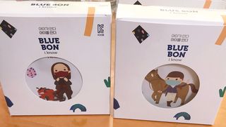 [블루 본 아이노우] 유아용 컬러마스크 40 PCS SET 2중 택 1 — 5점을 준 리뷰어가 2021년 5월 올린 사용 사진