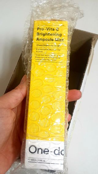 원데이즈유 프로 바이타 씨 브라이트닝 앰플 미스트 — 5점을 준 리뷰어가 2021년 1월 올린 사용 사진