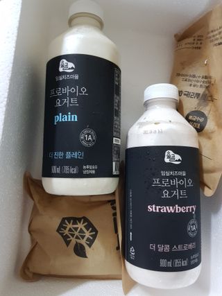 숲골 임실치즈마을 프로바이오 요거트 900ml — 4.5점을 준 리뷰어가 2021년 8월 올린 사용 사진