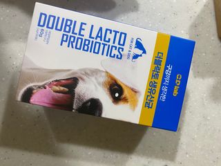 씨디랩 장 건강과 구강 건강을 한 번에 더블락토 강아지 고양이 유산균 — 3.5점을 준 리뷰어가 2021년 1월 올린 사용 사진