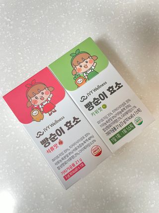 아이비웰니스 빵순이 효소 키위맛 7포 + 석류맛 7포 (총 14포, 2주분) — 5점을 준 리뷰어가 2022년 10월 올린 사용 사진