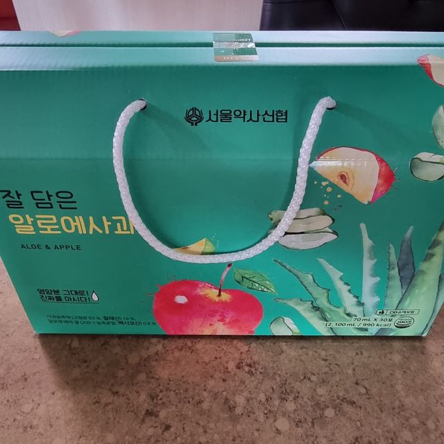 잘 담은 알로애사과_70ml x 30포 리뷰 사진